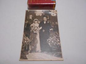 民国时期结婚照。