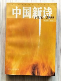 中国新诗：1916—2000（全1册）共选编了60多位诗人的二百余首作品，基本呈现了中国新诗近百年的发展概貌。2001年7月第1版第1次印刷 大32开本【私藏品佳 内页整洁干净】印数：1--6000册 复旦大学出版社出版发行