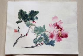 约1953年荣宝斋木版水印陈半丁，唐云，王雪涛，傅抱石等国画9张