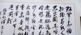 军事科学院军建部副部长，少将杨春长录毛主席诗词“长征”书法（大幅）