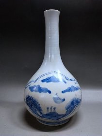 高居丽---白瓷青花瓶····