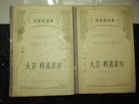 大卫·科波菲尔 上下-狄更斯选集（1958年1版1印）精装 内齐白石画片3张，以及其它时代色彩很浓的信息