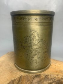 旧藏白铜茶叶罐