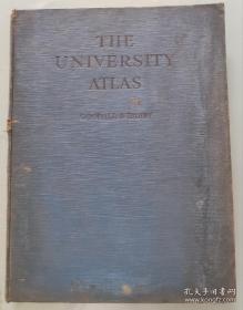 1944年8开精装英文原版地图集：THE UNIVERSITY ATLAS （第三版）