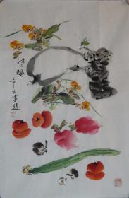 华杰  四尺三开  《清趣》