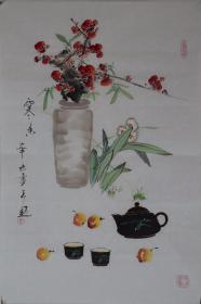 华杰  四尺三开  《寒香》
