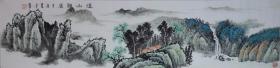何云峰 四尺对开 山水作品 《溪山雅居1》1带作者彩页
