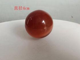 乡下收的 清代 红猫眼球
