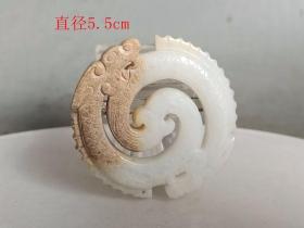 古玉 和田玉 白玉 龙佩