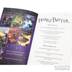 英文原版 Harry Potter Box set 哈利波特1-7套装盒装 JK罗琳经典读物魔幻冒险小说儿童文学小学中学生读物书籍