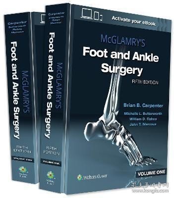 预订 McGlamry's Foot and Ankle Surgery 脚部与踝部外科手术，2卷套，第5版，英文原版