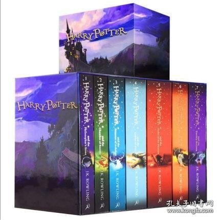 英文原版 Harry Potter Box set 哈利波特1-7套装盒装 JK罗琳经典读物魔幻冒险小说儿童文学小学中学生读物书籍