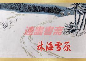 连环画 林海雪原 上中下合订本 黑美 32开皮面大精 （签名本）