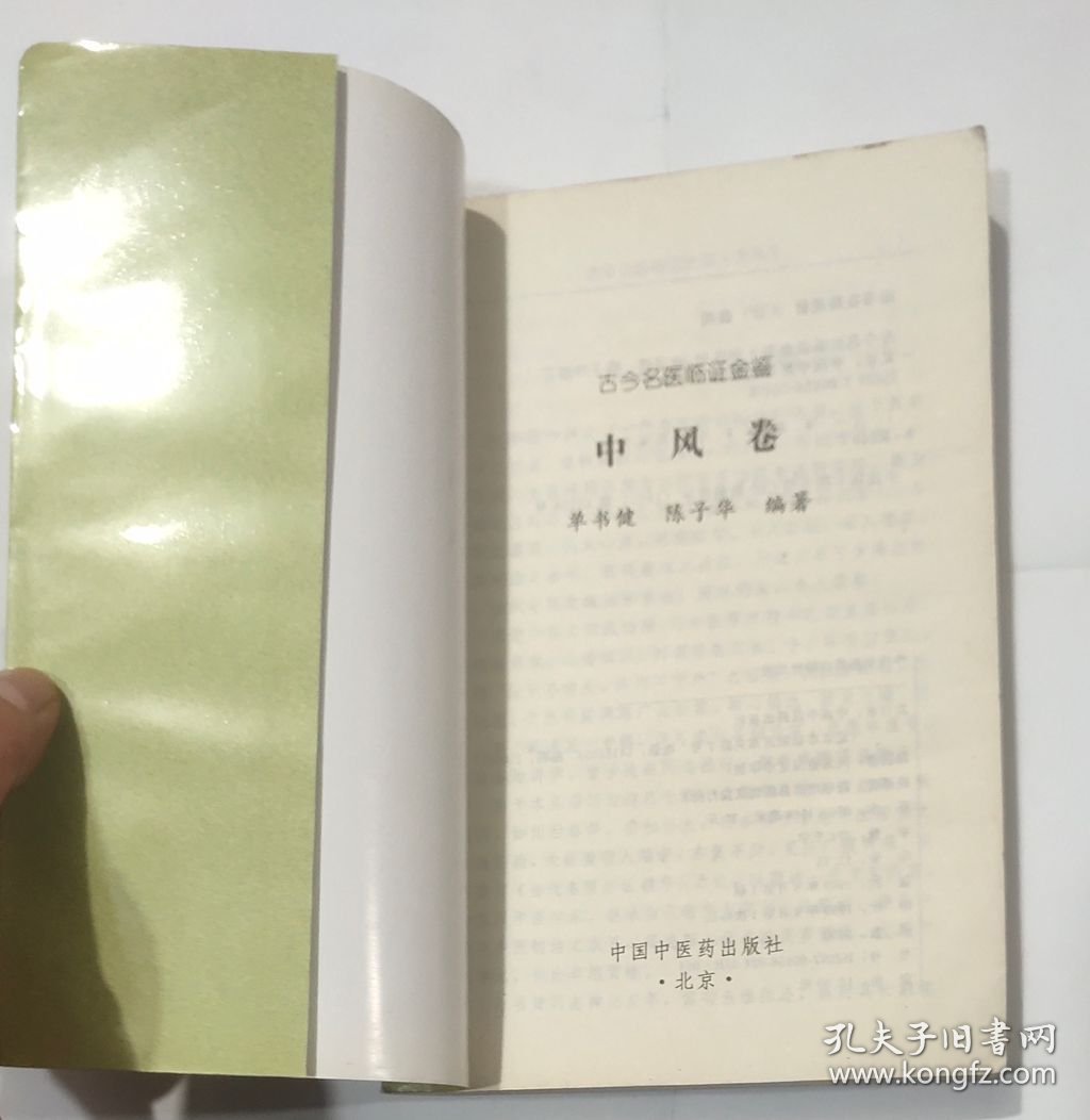 古今名医临证金鉴 中风卷