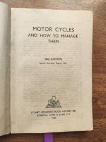 Motor cycles and how to manage them 摩托车以及如何维护他们 第28版