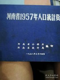 河南省1957年人口资料