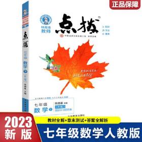 2023春特高级教师点拨七年级数学下册人教版初一7年级数学同步辅导资料教材讲解练习册