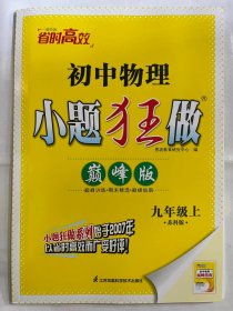 2024秋  初中物理  小题狂做   九年级上 （巅峰版）苏科版