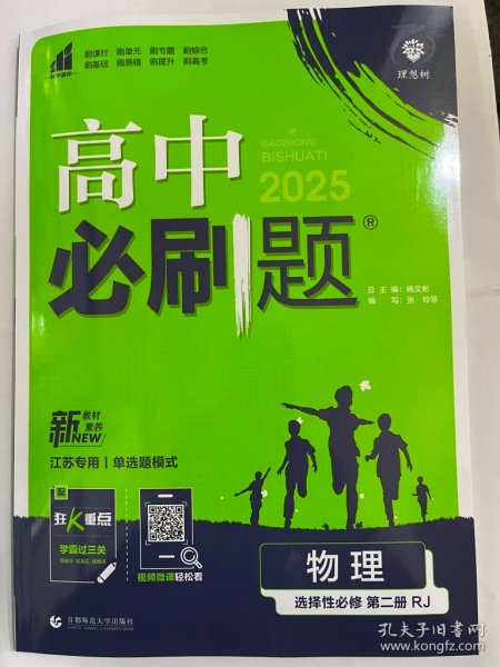 高二下必刷题 物理 选择性必修 第二册RJ人教版（新教材地区）配狂K重点 理想树2022