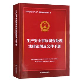 生产安全事故调查处理法律法规及文件手册 安全生产行政执法政策全书