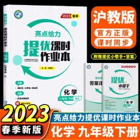 亮点给力 提优课时作业本 化学 9年级 下册 HJ 2024、