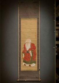 元画，王渊，老子授经图。