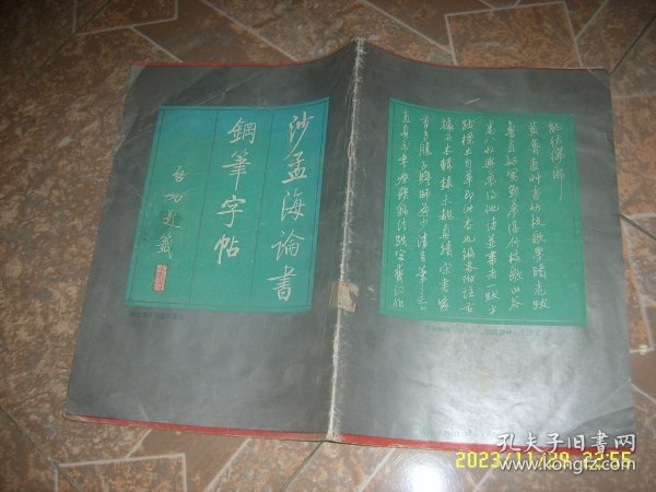 沙孟海论书钢笔字帖（8开，1990年一版一印）