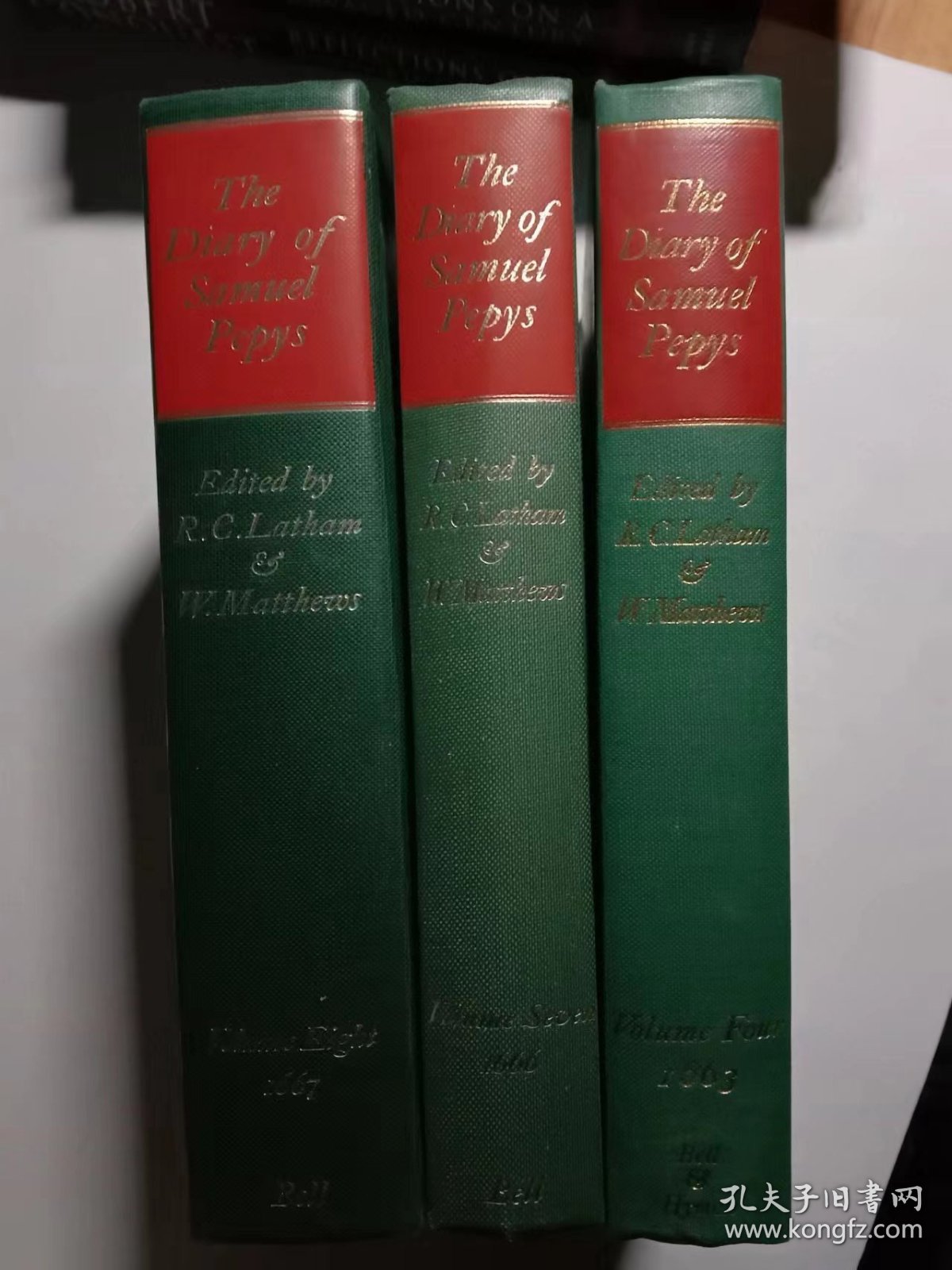 The Diary of Samuel Pepys (Year 1663， 1666， 1667) 三册合售
