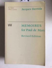 Memoires: for Paul de Man