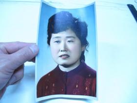 大幅手工着色美女照片
