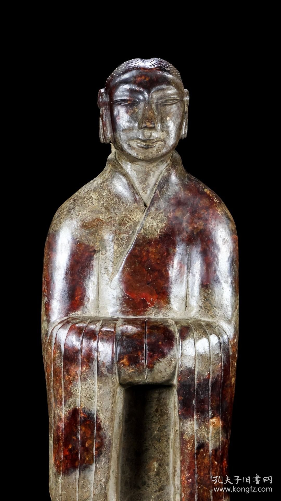 精品和田玉，玉人，长15宽10高45厘米，重7800克