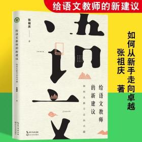 给语文教师的新建议 如何从新手走向卓越 张祖庆著 中小学语文教师学习培训教材一线教学经验总结语文教学长江文艺出版社