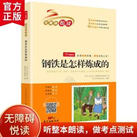 钢铁是怎样炼成的（扫码听整本朗读）中小学生课外书经典世界名著适合3-6年级无障碍阅读书籍开心教育