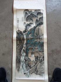 汪楠 山水 国画 168x47