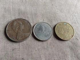 外国硬币3个