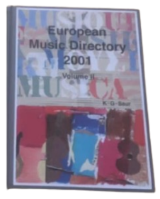 European Music Directory 2001 vol.ll