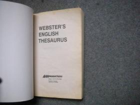 Webster's English Thesaurus