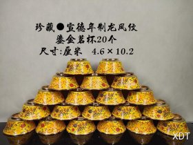 鎏金茗杯20个此价格为单个价格，多要请详询店家。）