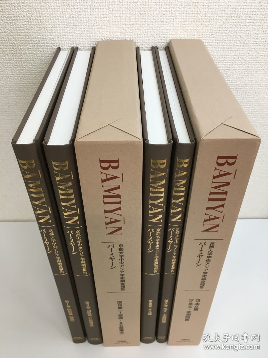 国内现货！バーミヤーン　京都大学中央アジア学術調査報告　図版篇1・2／本文篇1・2　全4冊 巴米扬 石窟调查 学术名著