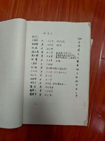 上海川沙沪剧团《母子恨》(别名《私生子》) 实际演出资料一大包——导演 林幼光——详见描述(内含倪荣泉写给李也甘的便笺,谈及舞美设计)