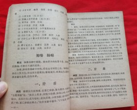 中医内科学讲义（五院代表会议审定）内有中药方。1960年老版本，请看实拍图和描述   中医箱