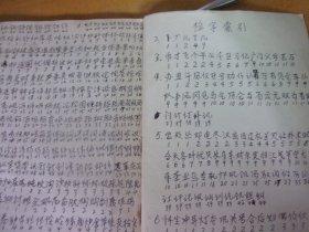 标准简化字正楷字帖  前写了及粘纸写了9页检字索引