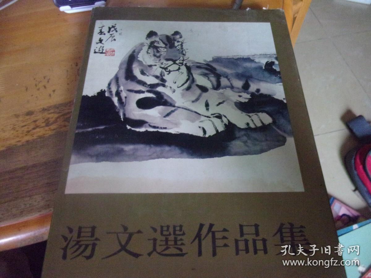 汤文选作品集  汤文选毛笔签赠本.有2印章,写了不少字