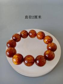 乡下收的天然海柳木佛珠手串 ` ·