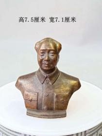乡下收的毛主席铜雕像