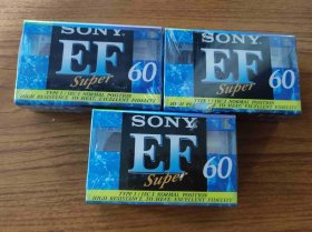 Sony EF 60三盒六盘（全新未拆封）磁带 (KDJ47）
