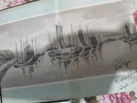 日记本(乘风破浪)笔记本 内页有上海公园插画