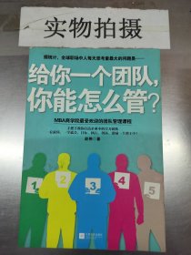 给你一个团队，你能怎么管？ <【【