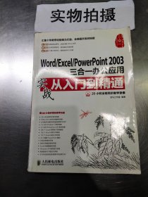 Word/Excel/PowerPoint 2003三合一办公应用实战从入门到精通