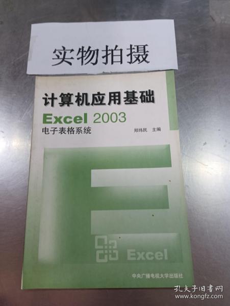 计算机应用基础EXcel2003电子表格系统.